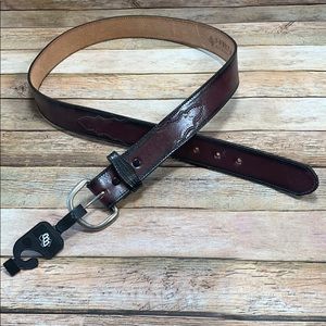 Brown Leather Belt by 3-D Belt Size 38 NEW